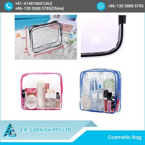 Bolsa de equipaje de viaje, neceser de viaje de PVC transparente personalizado, para cosméticos - Product Image 6