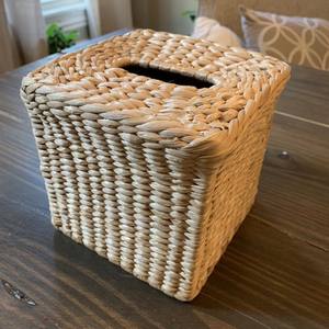 Cubierta de caja de pañuelos de jacinto de agua Vintage para decoración del hogar - Product Image 3