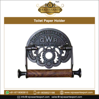 Porte-papier toilette en fonte de style victorien antique |   Porte-rouleau de papier toilette vintage GWR à fixer au mur |   Décoration vintage
