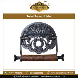 Porte-papier toilette mural en fonte de style victorien à motif antique GWR Porte-papier toilette vintage - Product Image 5