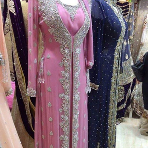 HEAVY HANDWORK <b>TOP</b> EMBROIDERY WITH CRYSTAL GLASS BEADS,DABKA,WORK for Party-WEAR/WEDDING@ 2022 - Product Image 1