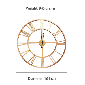 Best Quality Copper Shade <b>Large</b> Sized Metal Wall <b>Clock</b> for Home Decoration and Wall Decoration Largest Manufacture Company - Product Image 2