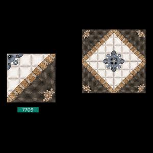 Carrelage de sol extérieur en céramique design marron poli 40x40cm - Product Image 6