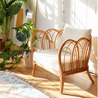 Chaise en rotin de Style ethnique, fauteuil en rotin du Vietnam, meubles en rotin à économie d'eau, vente en gros