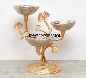 Bol décoratif au design de fleurs et de feuilles antiques - Product Image 6