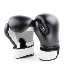 Pakistan fait 100% véritable peau de vache Muaythai Kick gants de boxe conception personnalisée à lacets équipement d'arts martiaux - Product Image 5