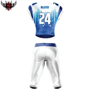 Venta al por mayor de ropa de fútbol americano de la mejor calidad de diseño personalizado nuevo conjunto de uniforme impreso digital cómodo transpirable de talla grande - Product Image 2