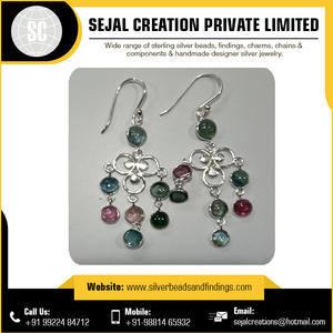 Pendientes de Plata de Ley 925 con Piedras Preciosas para Mujer, Joyería de Moda para Regalo y Fiesta, Venta al por Mayor - Product Image 4