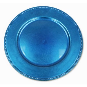 Plat décoratif en métal de table Nickel fini pour servir des aliments assiettes de chargeur hôtel cuisine restauration utilisation à un prix abordable - Product Image 4