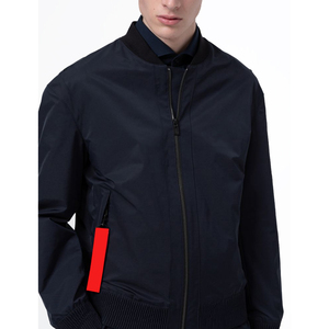 Chaqueta Bomber de Invierno para Hombre, con Logotipo Personalizado, Delgada, de Piel de Oveja Negra, con Cierre de Cremallera, Elegante, Casual, para Exteriores, Ecológica - Product Image 5