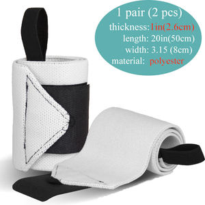 Wholesale Heavy Duty Thumb Loop 18" Elastic Weightlifting Wrist Wraps Cheap Price CrossFit Training <b>Lifting</b> <b>Straps</b> in Bulk Order - Product Image 6