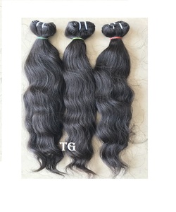 Soft <b>Silky</b> 24 Inch Wavy Brazilian Cuticle Aligned Unprocessed Raw Donner Machine Weft Human Hair Extensions Raw Unprocessed - Product Image 6