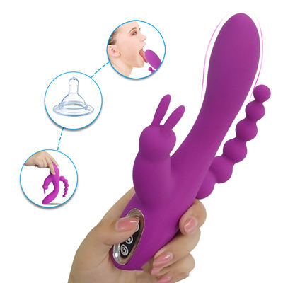 Vibrator Female Consoladores Para Mujer Wholesale Rechargeable Double-headed Silicone Massage Vibrator For Female
