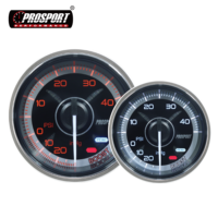 Nouveau manomètre de pression électrique LED blanc/ambre de 52 mm avec affichage analogique certifié CE pour utilisation automobile universelle