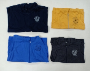 Gilet à capuche zippé sans manches 100 % coton pour garçons, style décontracté, marque originale, tenue sportive, stock du Bangladesh - Product Image 1