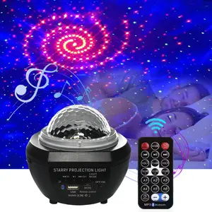 Laser Star Projector with Built-in Timer and Remote Multi-Color RGB LED Nebula Cloud for Bedroom Night Light Home Theater Game