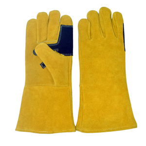Guante de soldadura de cuero de piel de oveja al por mayor, resistente al calor y al fuego, soldadores de dedos completos, guantes de protección de manos, guante Unisex - Product Image 6