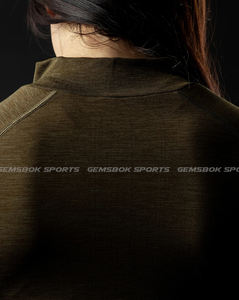 แจ็กเก็ตไร้รอยต่อสำหรับผู้หญิงผ้าครอปซิปรูดวัสดุยืดหยุ่นระบายอากาศได้ดีมีความสามารถในการยืดได้แบบไม่มีที่สิ้นสุด - Product Image 4