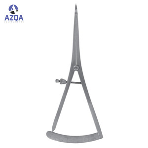Thép không gỉ castroviejo đo Caliper DIY lớp kim loại cai trị với cm & <span class=keywords><strong>mm</strong></span> đánh dấu cong điều chỉnh & khóa vít - Product Image 4