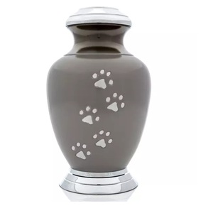 Urnes de crémation adultes en métal en laiton de nickel gravées modernes pour les urnes de souvenir d'approvisionnement funéraire pour les cendres humaines - Product Image 3