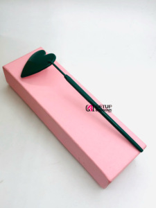 กระจกต่อขนตาสีเขียว Kelly สำหรับมืออาชีพกระจกออกแบบรูปหัวใจพร้อมโลโก้ของคุณเอง - Product Image 2