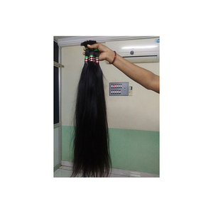 Extensiones de cabello humano de onda natural 100% en cabello crudo de trama de un donante - Product Image 1