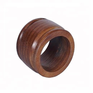 Anillo de madera redondo hecho a mano para servilletas, para boda, HOTEL, mesa de comedor, anillo decorativo - Product Image 2