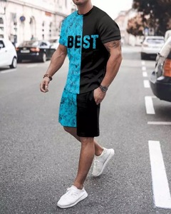 T-shirt et short d'été pour hommes, vêtements Streetwear de qualité supérieure, Design imprimé avec logo personnalisé - Product Image 6