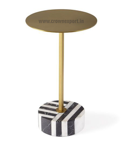 Table d'appoint en métal bronze diamant martelé Table basse faite à la main Meubles de salon Table d'appoint pour restaurants et bureaux - Product Image 6