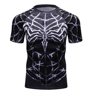 Camisetas de compresión para hombre y mujer, camisas de protección de sarpullido con estampado personalizado, venta al por mayor - Product Image 3