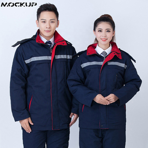 2021 nouveau unisexe en gros réfléchissant sécurité vêtements de travail veste polaire-doublé respirant et imperméable pour le travail - Product Image 6