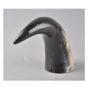 Articles en corne de buffle vintage élégants, objets décoratifs pour la maison, vaisselle avec base en bois pour la vente en gros - Product Image 2