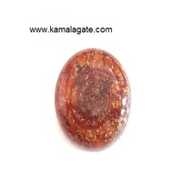 Vente en gros de bols en cornaline rouge naturelle orgone en forme de dôme, pierre semi-précieuse artisanale, fil de cuivre, agate de style Feng Shui, pierre précieuse naturelle