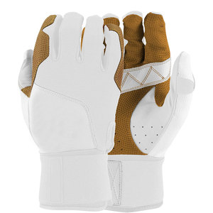 Guantes de béisbol de alta calidad para hombre, manoplas personalizadas para bateo de Softball, color blanco y marrón, nueva - Product Image 3