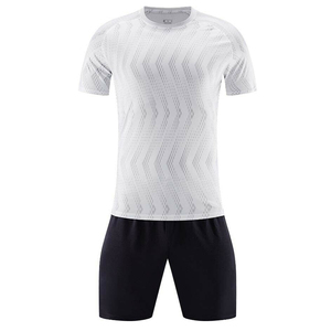 สีขาวและสีดำชุดฟุตบอลที่มีคุณภาพสูงโพลีเอสเตอร์สำหรับผู้ชายและผู้หญิงที่กำหนดเองของคุณเองทีมฟุตบอลเครื่องแบบและเสื้อ - Product Image 1