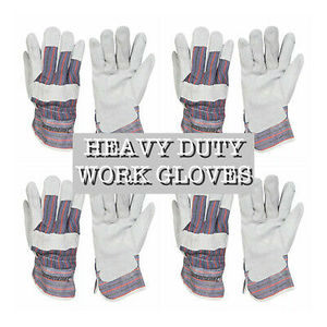 Guantes de trabajo de cuero dividido de vaca unisex para hombres y mujeres, uso general, trabajo industrial, resistencia al corte, construcción antideslizante - Product Image 6