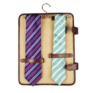 Étui à cravate en cuir Pu de qualité supérieure, avec pochette à broche pour tenir le cintre et avec bouton à pression, acheter au prix Direct sur le marché, nouvelle collection - Product Image 1