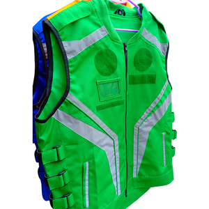 Gilet de sécurité réfléchissant fabriqué en usine, haute visibilité, vert, en maille, sans manches, vêtements de travail pour adultes - Product Image 5