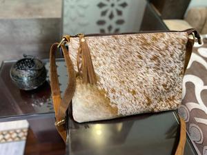 กระเป๋าสะพายข้างหนังวัวลายผมสไตล์ตะวันตกใหม่กระเป๋าสะพายคาดลำตัวทำด้วยมือทำจากหนังแฟชั่นคุณภาพสูง - Product Image 4