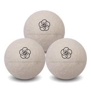 Balles à linge en feutre fait à la main, 100%, produit de blanchisserie avec impression de fleurs, en peluche de nouvelle-zélande - Product Image 3