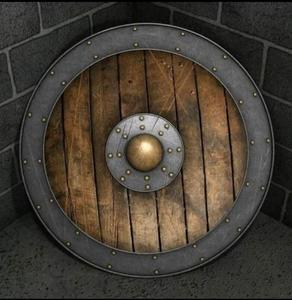 ไวกิ้งรอบนักรบยุคกลางไม้และเหล็กโล่เกราะไม้ Templar โล่โบราณนักรบที่ไม่ซ้ำกันโล่ไวกิ้ง - Product Image 2