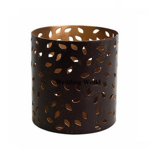 Ensemble de quatre photophore en métal de qualité supérieure bougeoir fait main forme ronde support votif en métal de luxe - Product Image 6