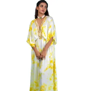 2021 Kaftan Dress Plus Size Clothing Women Caftan Summer Dress Plus Size Kaftan Beach Cover Up Hand Tie Dyed Caftan