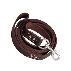 Laisse en cuir véritable avec logo personnalisé, plomb de chien gravé, vente en gros, - Product Image 4