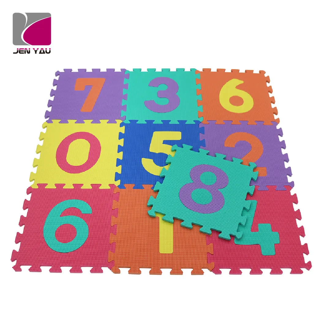 Quarto Exercício Kids Game Play Floor Baby Alphabet Number Puzzle Splicing Tapete grosso EVA Mat