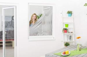 Trắng/Đen dễ dàng để cài đặt tự làm chống côn trùng tự dính màn hình cửa sổ lưới màn chống muỗi với băng ma thuật - Product Image 3