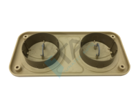 Diffuseur de Ventilation en plastique pour tuyau d'évacuation d'air, pour biscuits, Bus, Midibus, Minibus, Van, caravane, 400mm, H350