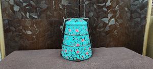 King High Grade Stainless Steel 4 Tier Tiffin Lunch Box with Enamel Coated <b>Red</b> Colour Ramzan Gifting - Product Image 4