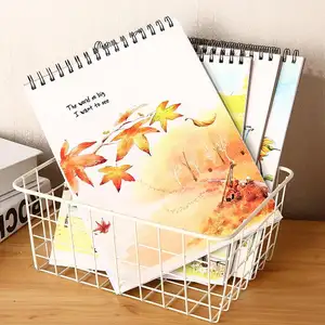 Personalizado a2 a3 notebook livro de espiral papel a4 papel prático impressão estilo espiral livro de esboço liso fornecedor