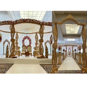 Gujarati boda decoración Paisley Mandap Leicester boda india Paisley pilares madera Mandap boda rústica madera Mandap EE. UU. - Product Image 1